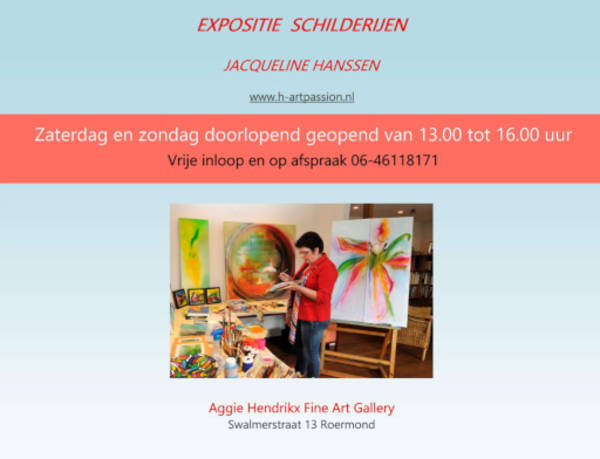 Aankondiging Expositie Atelier 8 Kruisgangen Roermond Juli 2015